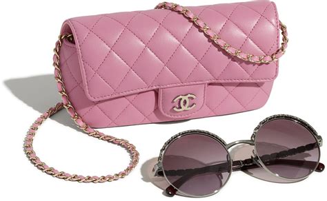 chanel glasses with chain|chanel glasses case with chain.